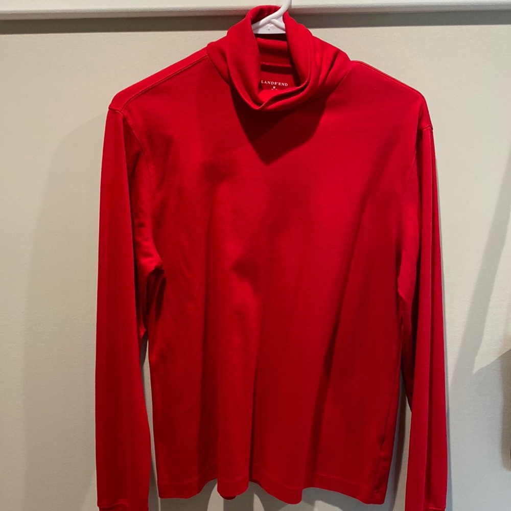 Land’s End size M (10-12) red turtleneck